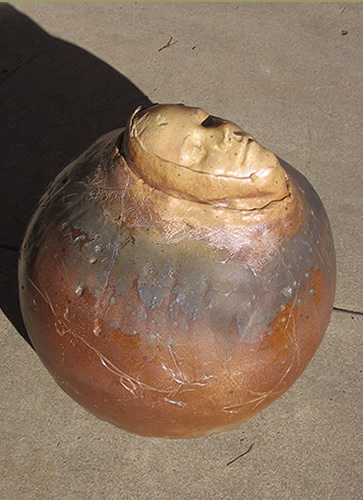 pottery face ball
